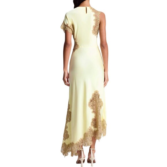 A.L.C. Alessia Satin and Lace Maxi Dress Size S/XS 4 US NEW - Picture 9 of 12